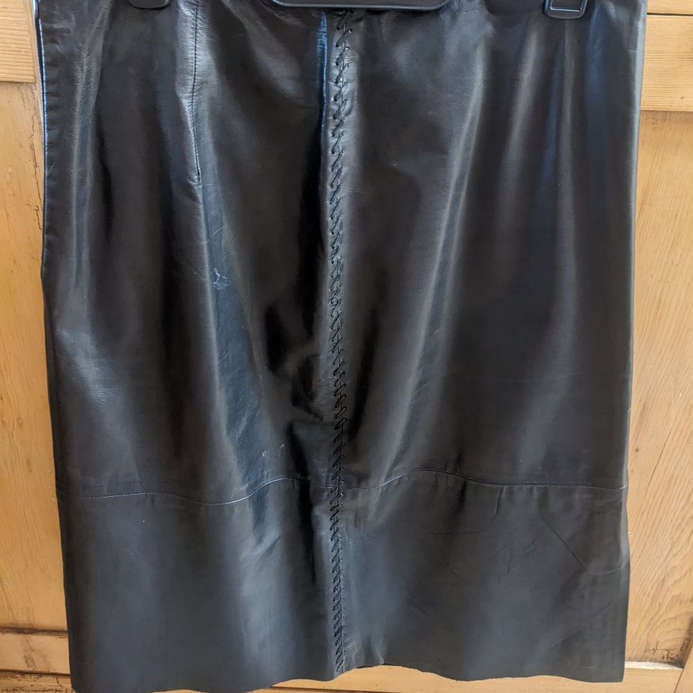 Leather skirt
